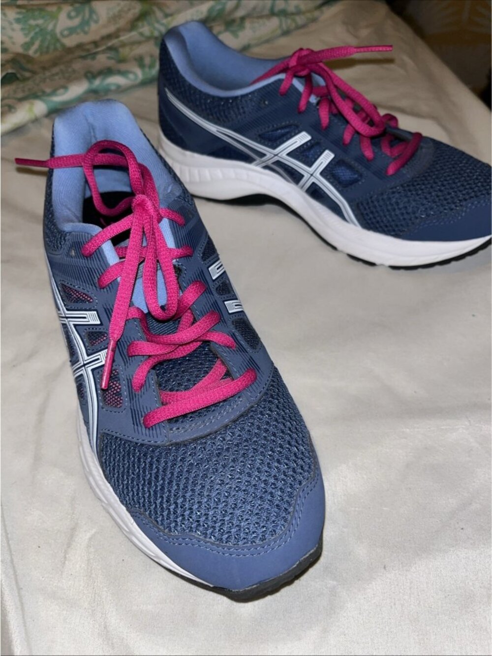 ASICS Gel Contend 5 Womens Running Shoes Blue Amplifoam Athletic No Wear Sz 7